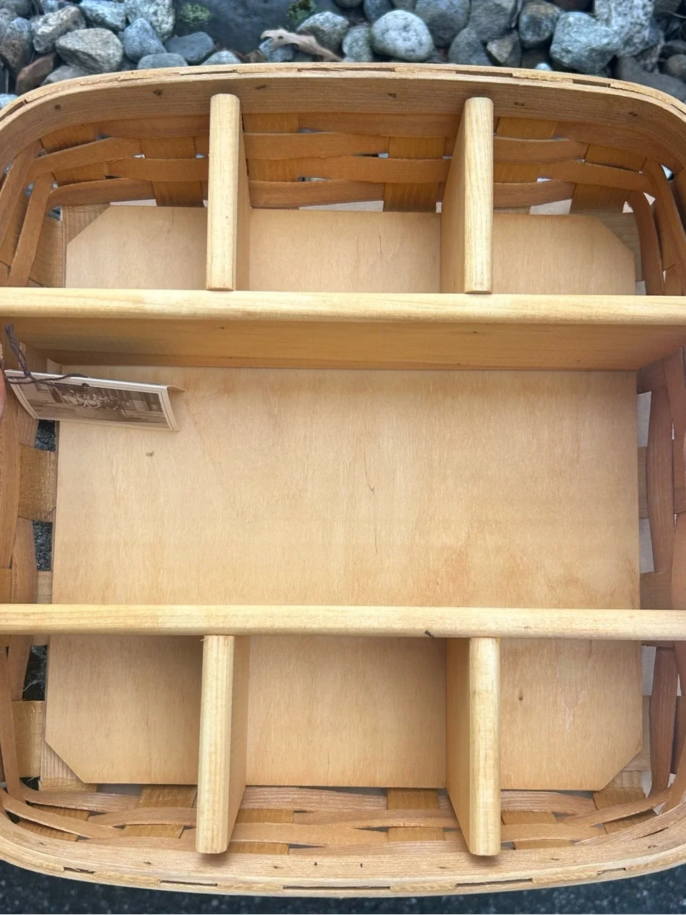 Original Peterboro Large Basket with Leather Handles